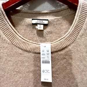J.CREW light tan  100% CASHMERE size S